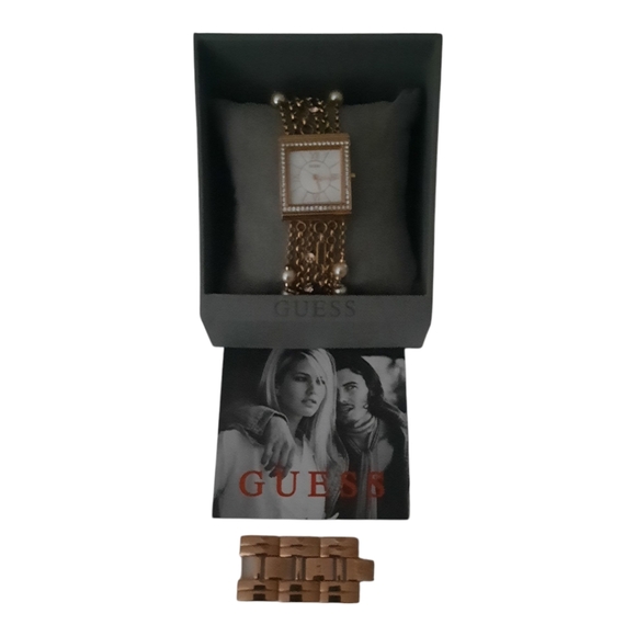 Guess W0140L3 women's Rose Gold Jewel Watch Collection, Silk Bracelet Timeless - Picture 8 of 8